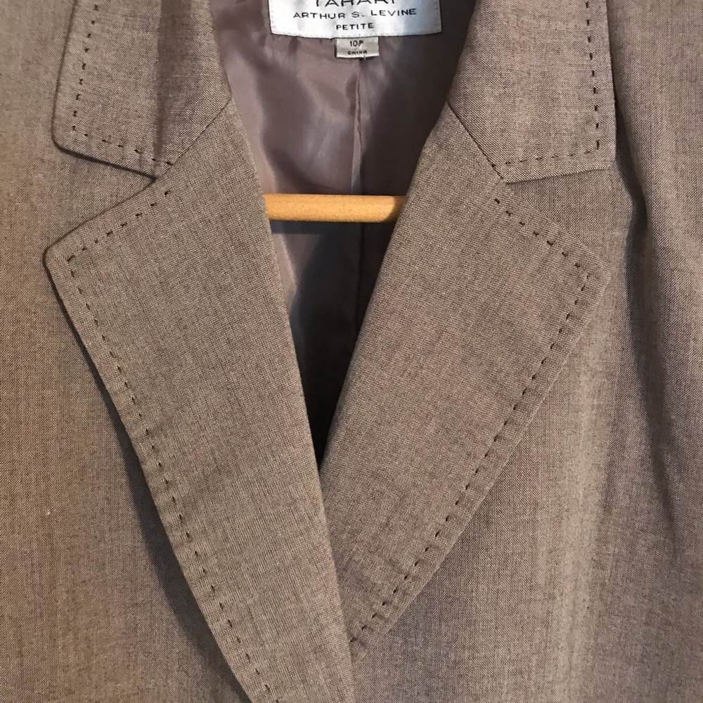 Light Brown Tahari 10P Arthur S Levine Pant Suit